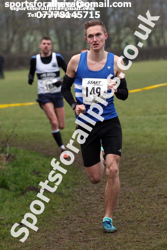 Senior mens 2018 Durham Cathedral Cross Country Relay. Photo:  David T. Hewitson/Sports for All Pics